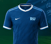 RU blue football jersey